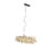 Design hanglamp zwart met amber glas 8-lichts – Uvas