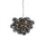 Design hanglamp zwart met smoke glas 8-lichts – Uvas