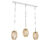 Hanglamp bamboe met wit langwerpig 3-lichts – Canna Capsule