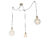 Hanglamp goud 3-lichts incl. LED amber dimbaar – Cava Luxe