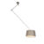 Hanglamp met linnen kap taupe 35 cm – Blitz I staal