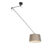 Hanglamp met linnen kap taupe 35 cm – Blitz I zwart