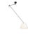 Hanglamp met plisse kap 35cm crème – Blitz I zwart