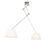 Hanglamp met plisse kappen crème 35 cm – Blitz II staal