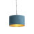 Hanglamp met velours kap blauw met goud 35 cm – Combi