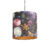 Hanglamp met velours kap bloemen met goud 40 cm – Combi