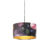 Hanglamp met velours kap bloemen met goud 35 cm – Combi