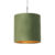 Hanglamp met velours kap groen met goud – Combi