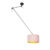 Hanglamp met velours kap oud roze met goud 35 cm – Blitz I zwart