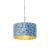 Hanglamp met velours kap vlinders met goud 35 cm – Combi