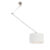 Hanglamp staal met kap 35 cm wit verstelbaar – Blitz I