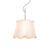 Klassieke hanglamp messing met witte lampenkap – Nona