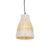 Landelijke hanglamp wit met rotan 20 cm – Burn Rattan