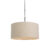 Landelijke hanglamp zwart met beige kap 50 cm – Combi 1