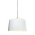 Moderne hanglamp brons met kap 45 cm wit – Combi 1