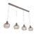 Moderne hanglamp bruin 4-lichts – Saffira