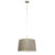 Moderne hanglamp staal met kap 45 cm taupe – Combi 1