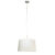 Moderne hanglamp staal met kap 45cm wit – Combi 1