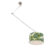 Moderne hanglamp staal met leaf kap 35 cm – Blitz 1