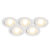 Set van 5 inbouwspots wit incl. LED 3-staps dimbaar – Mio