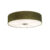 Landelijke plafondlamp groen 50 cm – Drum Jute