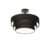 Moderne plafondlamp zwart 45 cm 3-lichts – Drum Trio