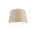 Plafondlamp met linnen kap taupe 25 cm – Combi wit