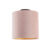 Plafondlamp met velours kap oud roze met goud 25 cm – Combi zwart