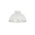 Plafondlamp wit met zilver 30 cm – Magna Basic