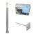 Buitenlamp paal staal 110 cm IP44 – Rox met grondpin en kabelmof