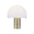 Design tafellamp messing met wit en dimmer – Gomba