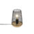 Design tafellamp zwart met hout – Bosk