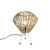 Landelijke tafellamp tripod bamboe met wit – Canna Diamond