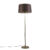 Vloerlamp goud/messing met kap bruin 45 cm verstelbaar – Parte