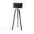 Vloerlamp tripod zwart hout met zwarte kap 50 cm – Puros