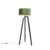 Vloerlamp tripod zwart met groene kap en goud 50 cm – Puros