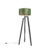 Vloerlamp tripod zwart met kap pauw dessin 50 cm – Puros