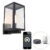 Smart buitenwandlamp zwart met glas incl. Wifi ST64 – Rotterdam