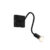 Moderne flexibele wandlamp USB zwart – Zeno