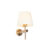 Moderne wandlamp wit met brons – Pluk