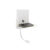 Moderne wandlamp wit met USB en flexarm – Flero